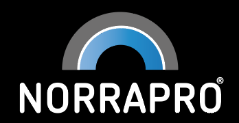 Norrapro® -tunnus negatiivivärityksellä yleisimmissä tiedostomuodoissa pystyversiona (2.30 MB)